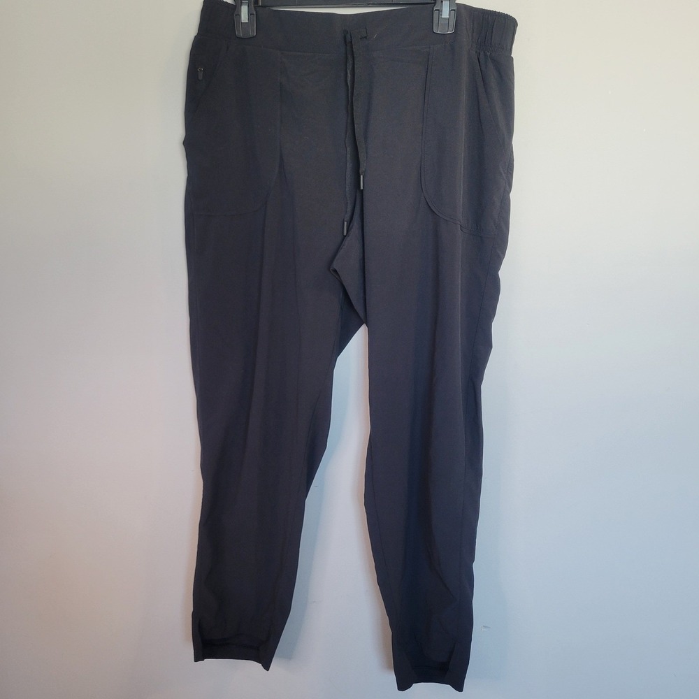All in Motion Womens Stretch Woven Joggers Black XL Activewear Pants